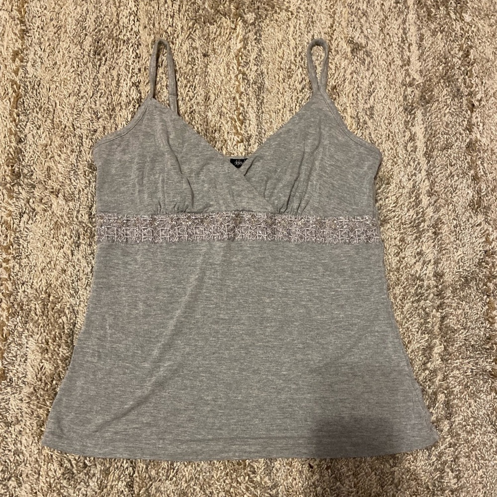 Grey Tank Top Daisy Fuentes